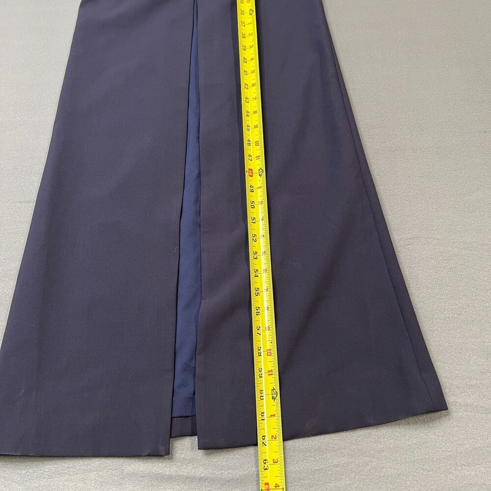 Likely Leslie Gown Women's Size 4 Navy Blue Sleeveless Strappy V-Neck Front Slit - Picture 9 of 10